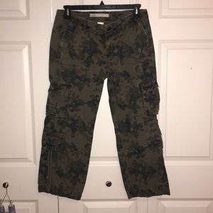 Floral camo style cargo pants